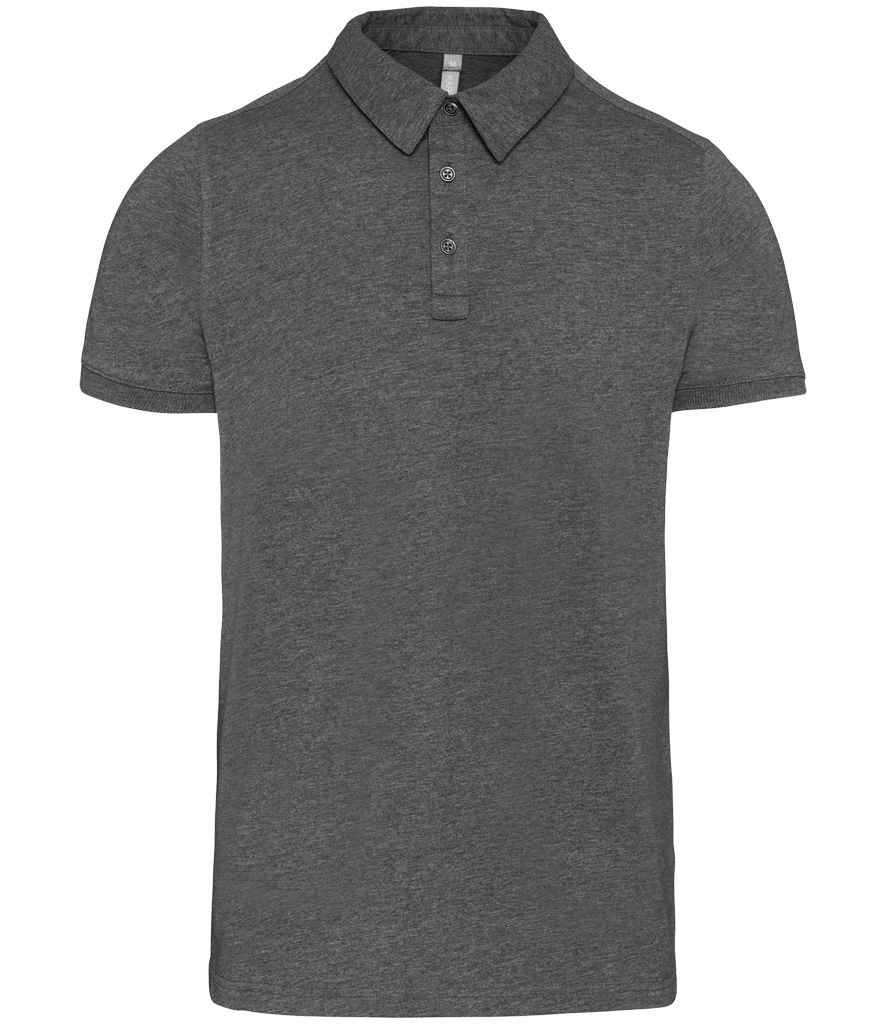 Kariban Kariban Jersey Polo Shirt Heather Grey