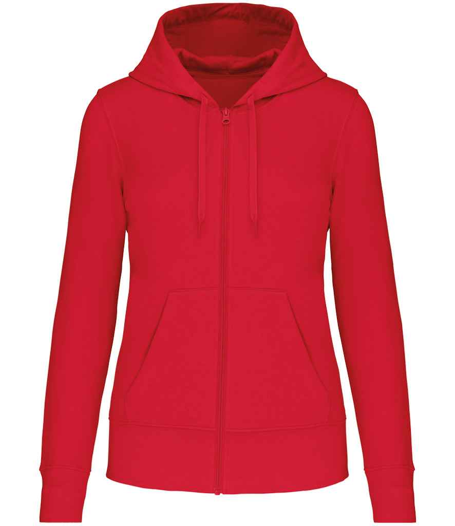 Kariban Kariban Ladies Full Zip Hoodie Red