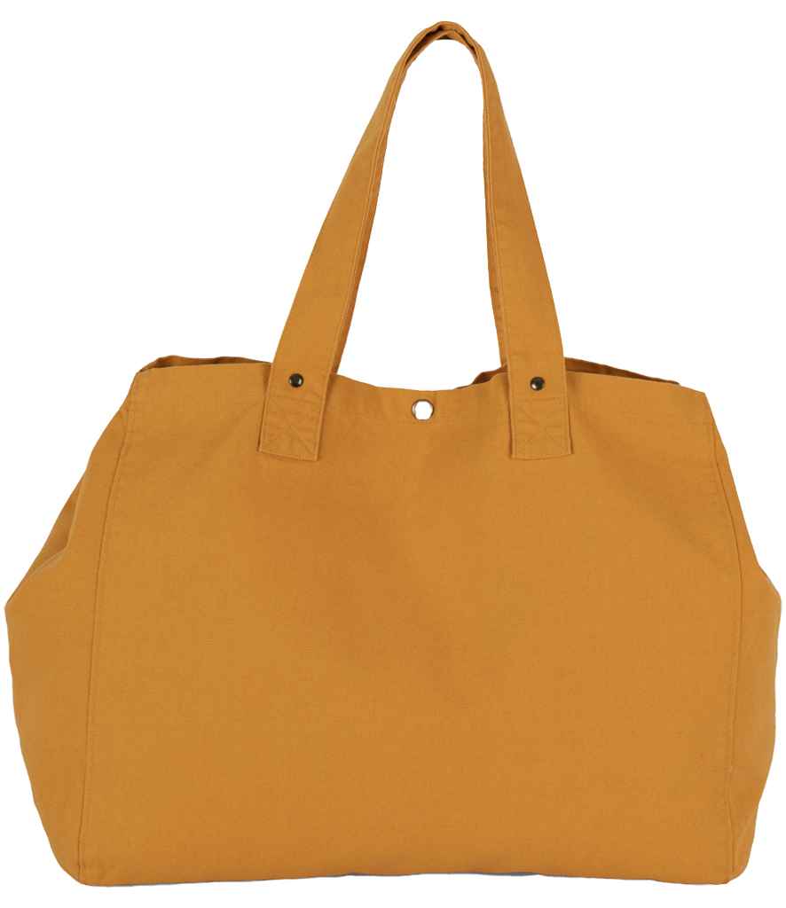 Kimood Kimood Faded Cotton Shopper Washed Sunflower