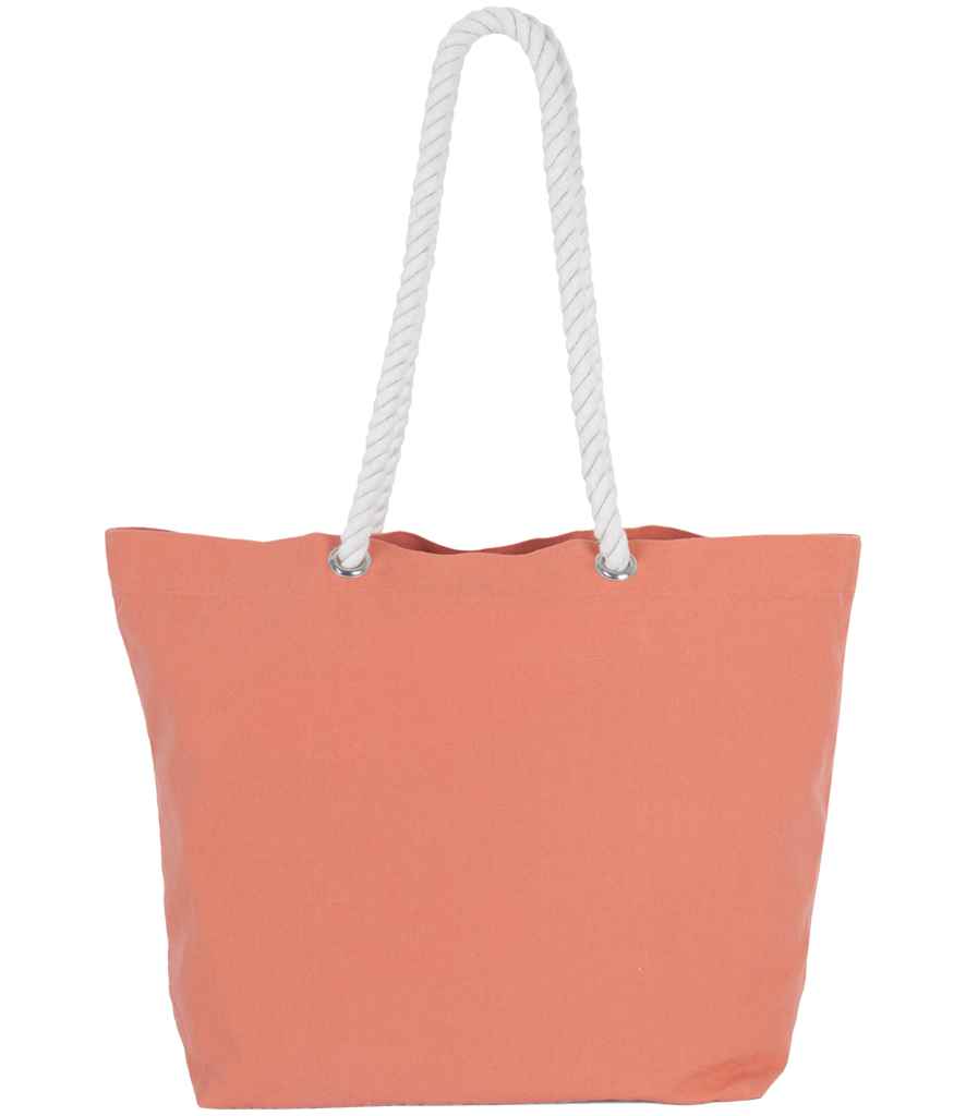Kimood Kimood Marine Style Tote Bag Washed Tawny Orange