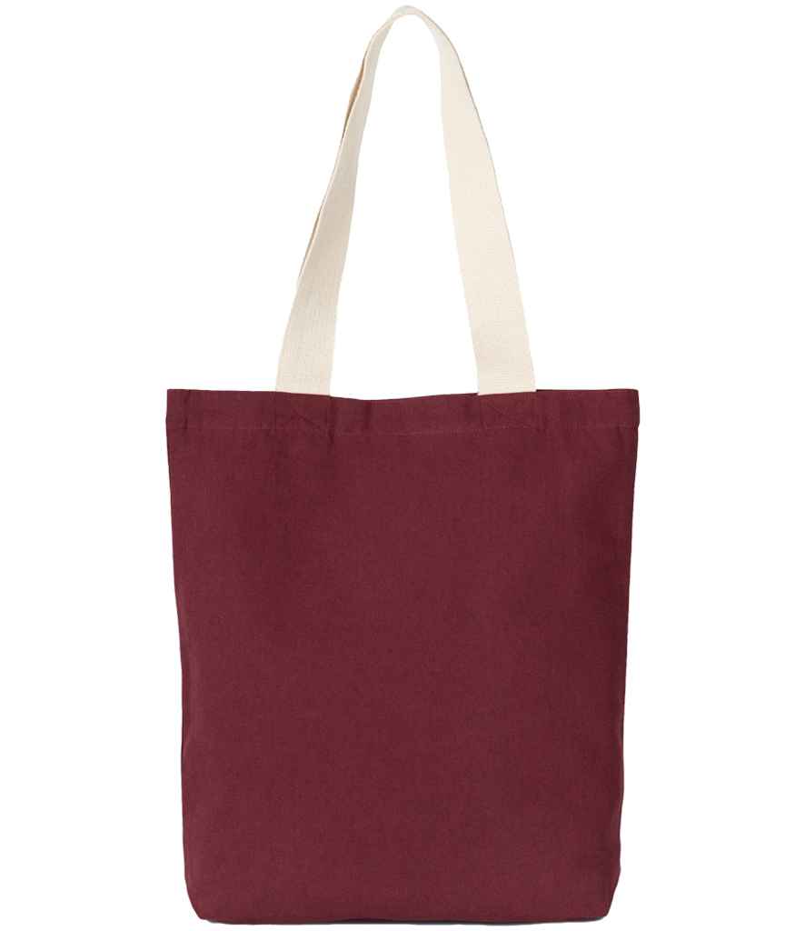 Kimood Kimood Recycled Flat-Bottom Shopping Bag Rosewood/Ecume