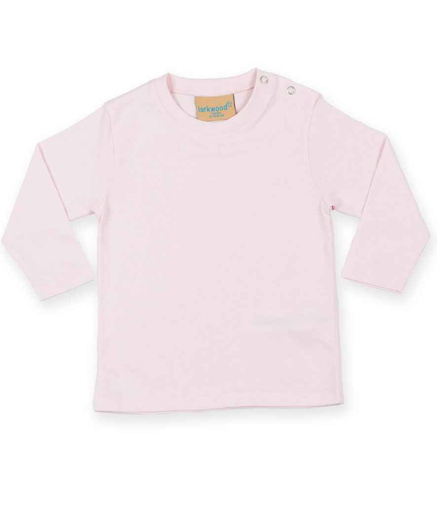 Larkwood Baby/Toddler Long Sleeve T-Shirt - Pale Pink