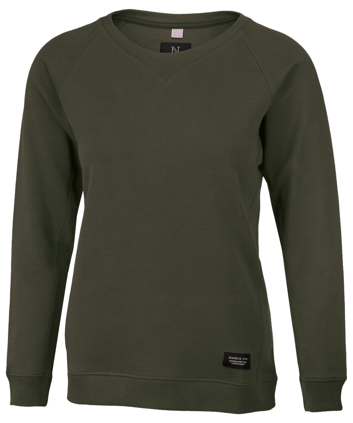 Nimbus Women’s Newport – luxury lightweight crewneck Olive