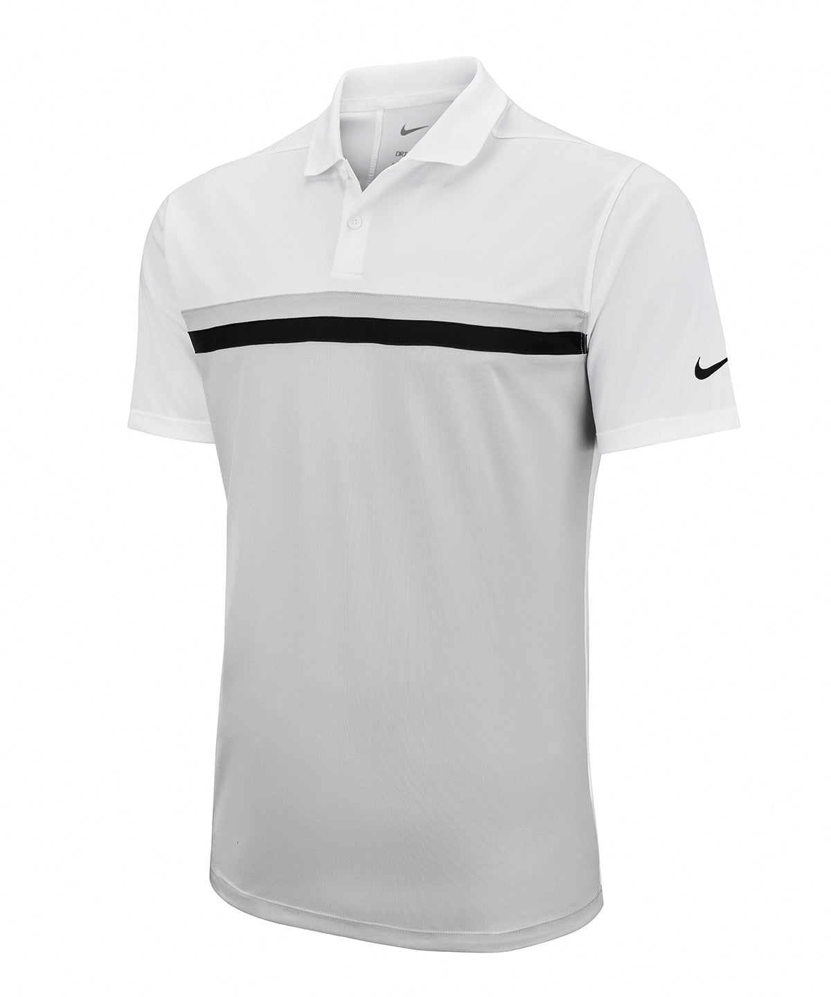 Nike Nike Victory colour block polo White / Light Smoke Grey / Black / Black