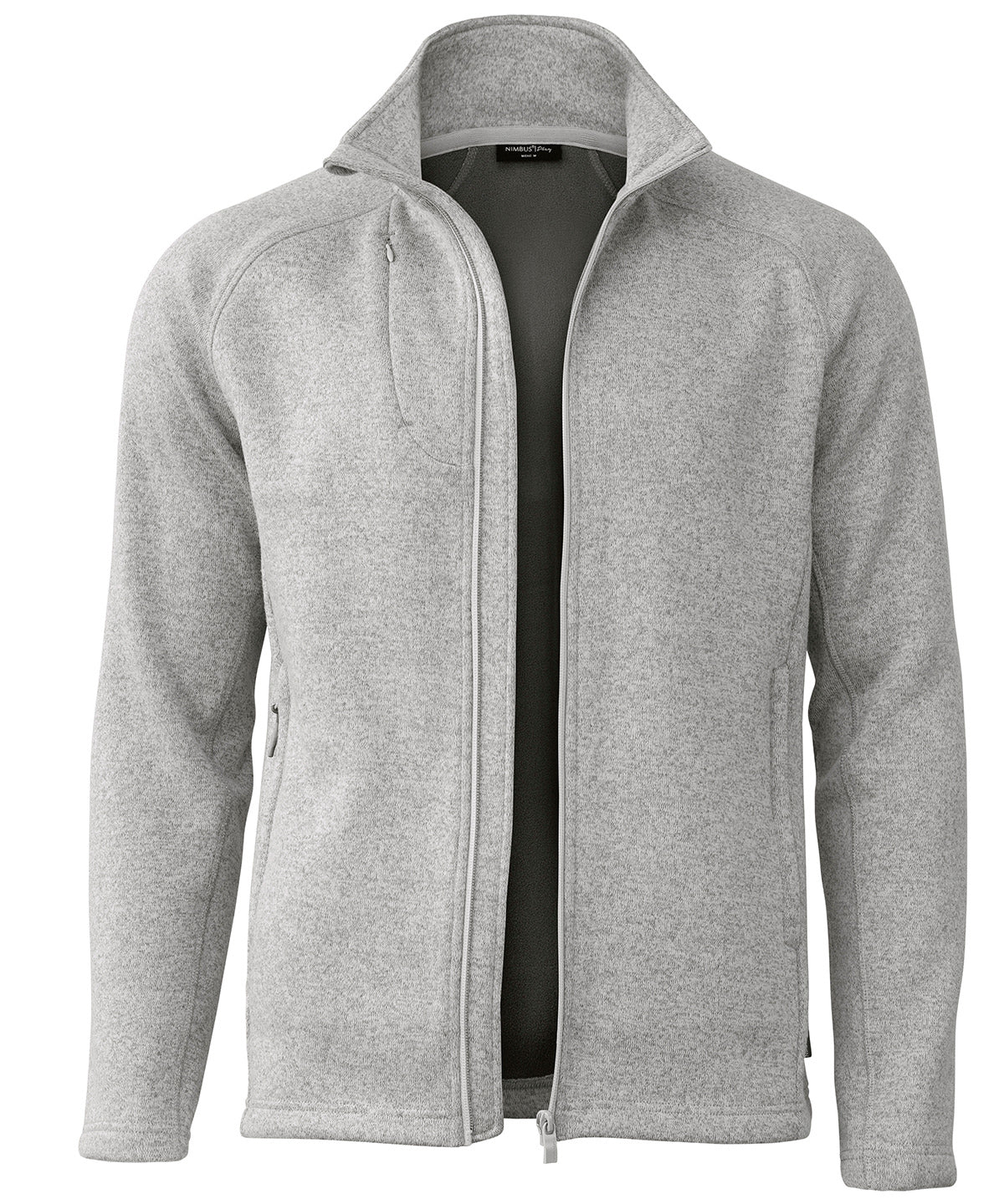 Nimbus Montana – knitted fleece jacket Light Grey Melange