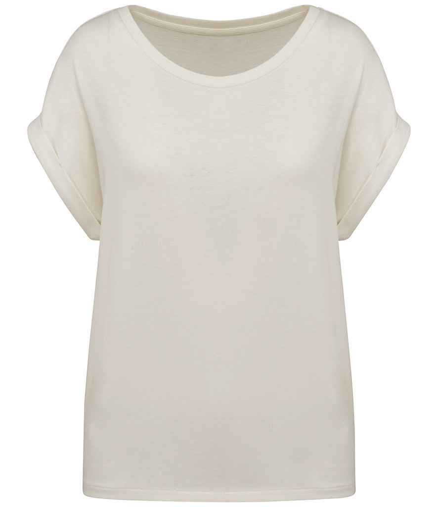 Native Spirit Ladies Roll-Up Sleeve T-Shirt - Ivory