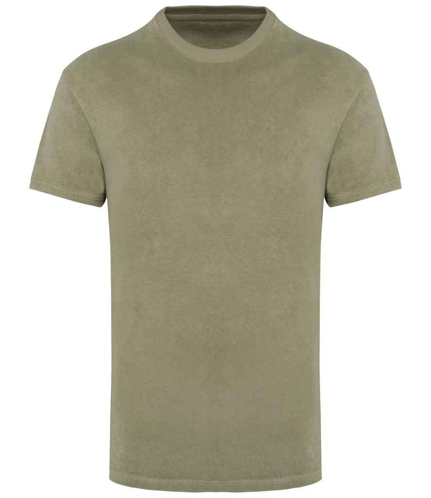 Native Spirit Terry Towel T-Shirt - Almond Green
