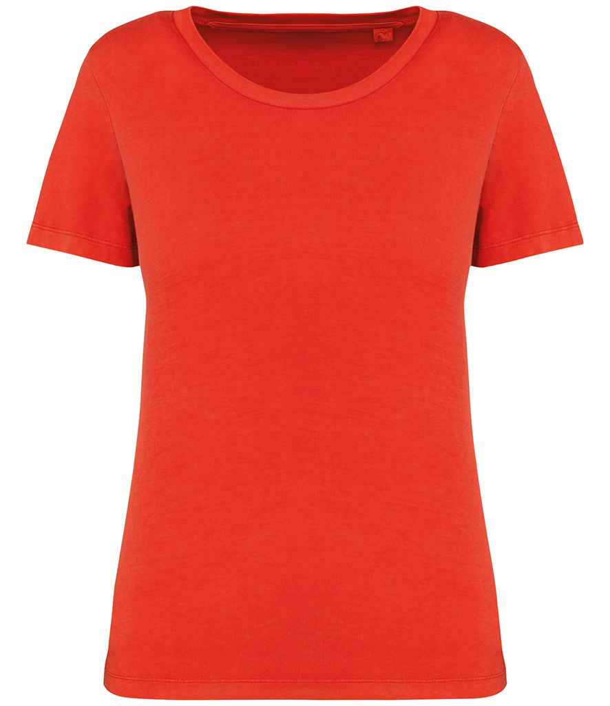 Native Spirit Ladies Faded T-Shirt - Washed Paprika