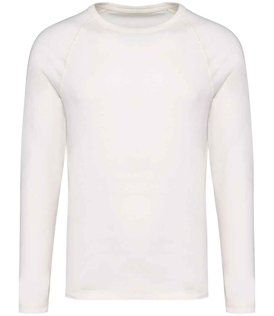 Native Spirit Raglan Long Sleeve Washed T-Shirt - Washed Ivory