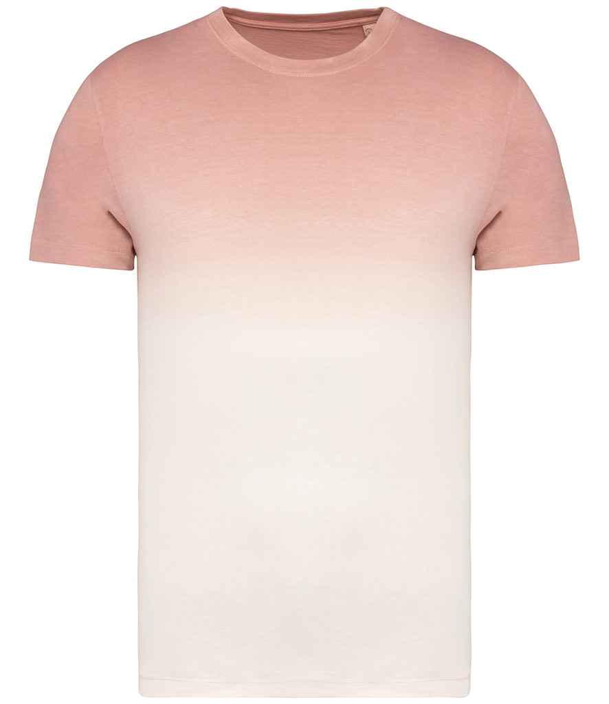 Native Spirit Unisex Dip Dye T-Shirt - Dip Dye Petal Rose
