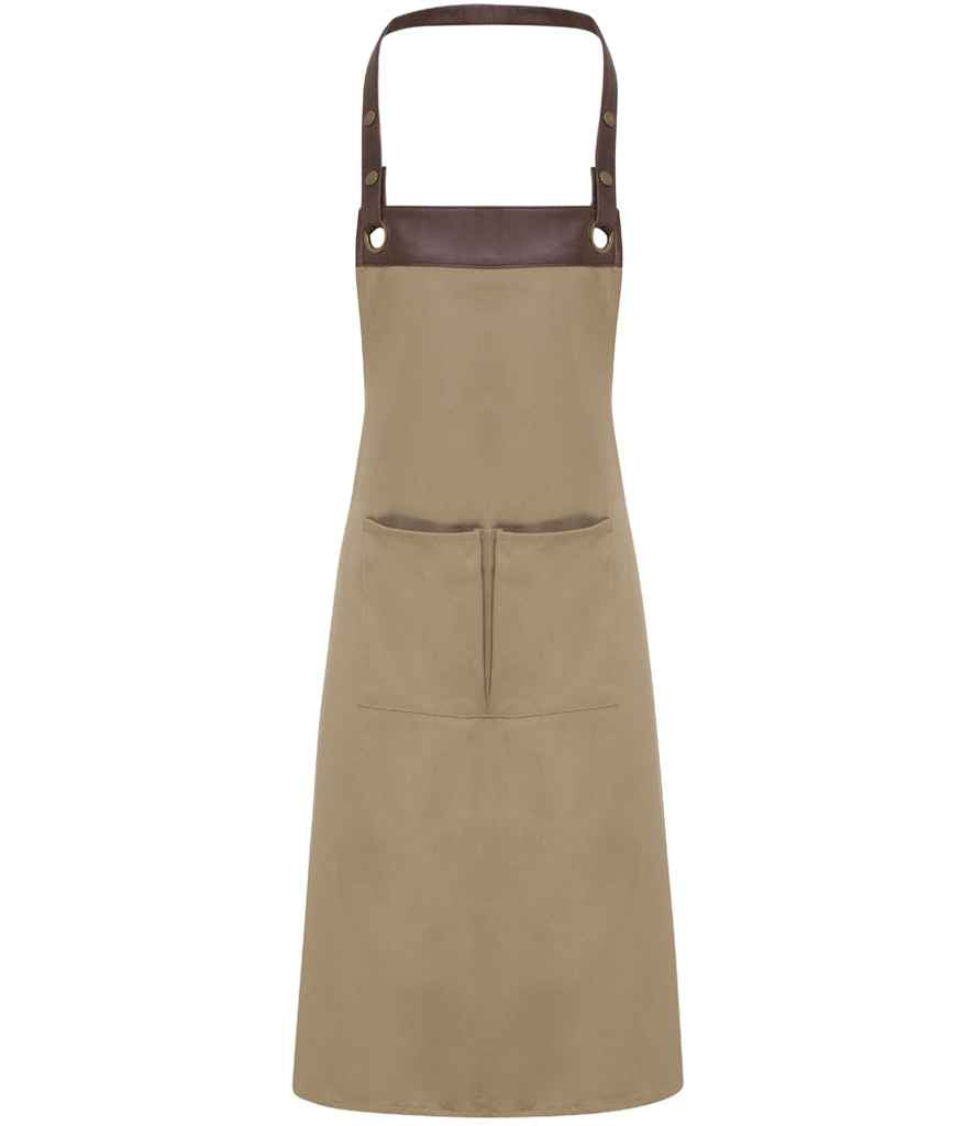 Premier Premier Espresso Bib Apron Khaki/Brown