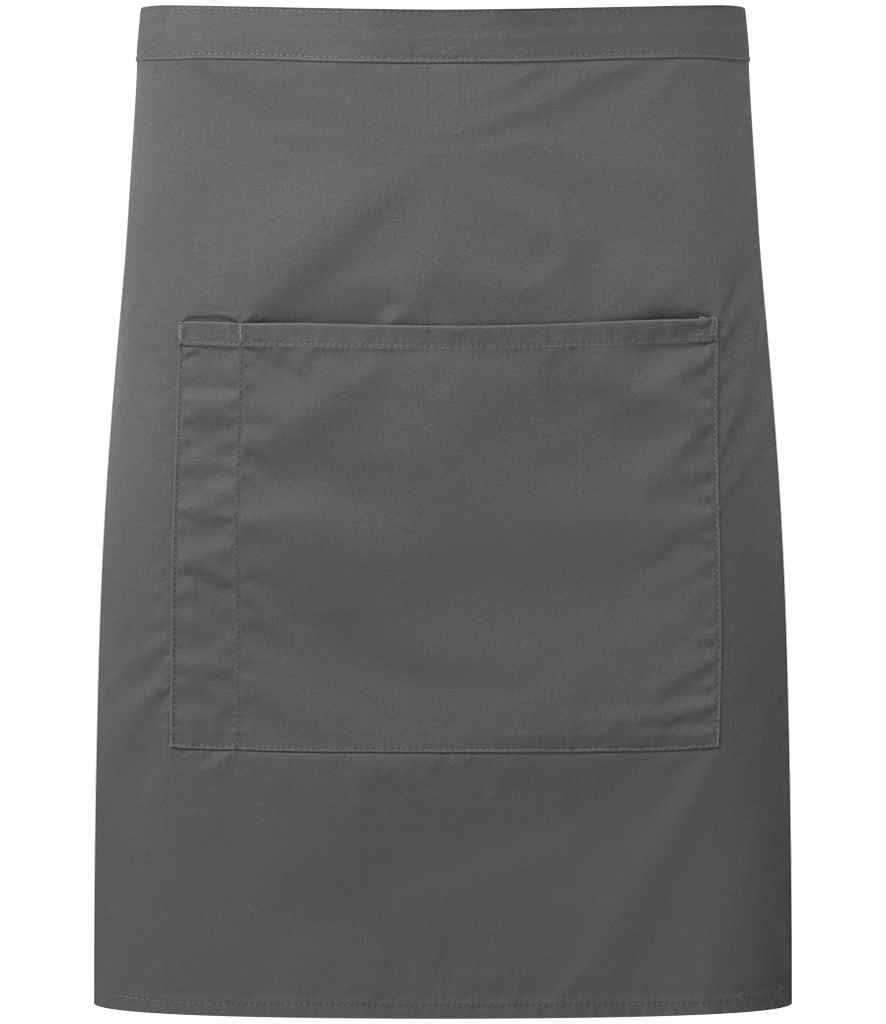 Premier Premier 'Colours' Mid Length Apron with Pocket Dark Grey