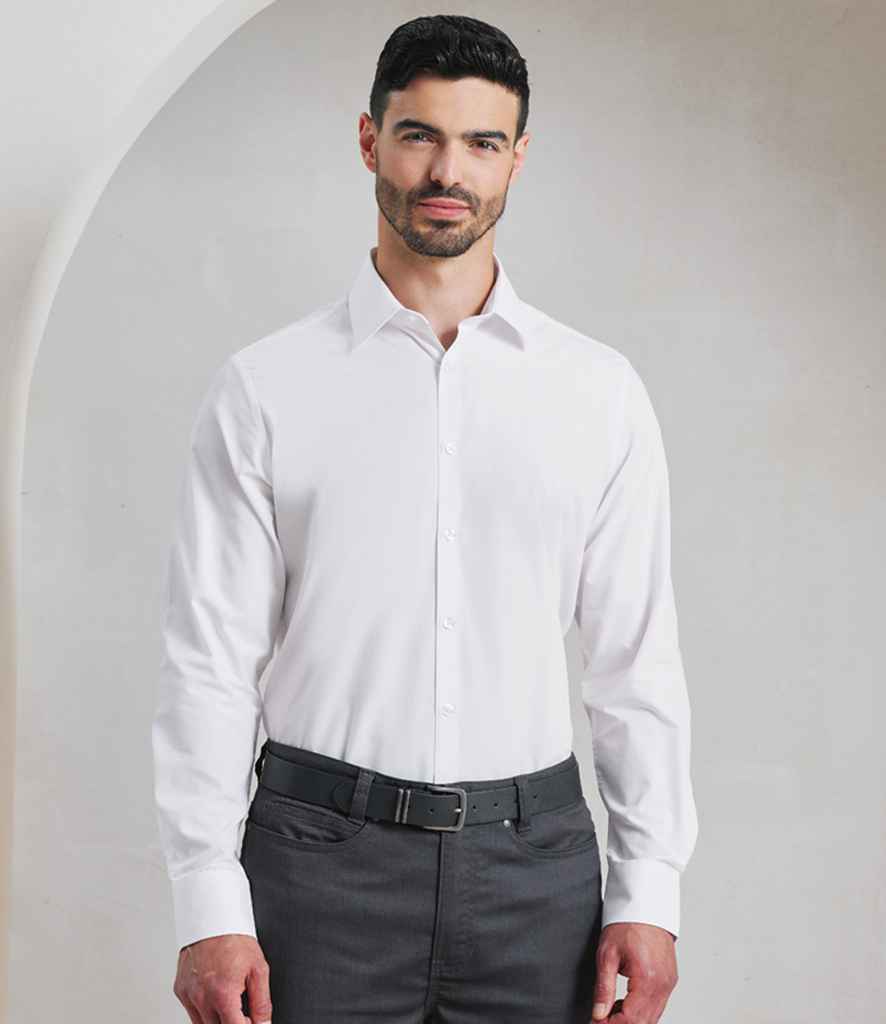 Premier Premier Recyclight® Long Sleeve Poplin Shirt White