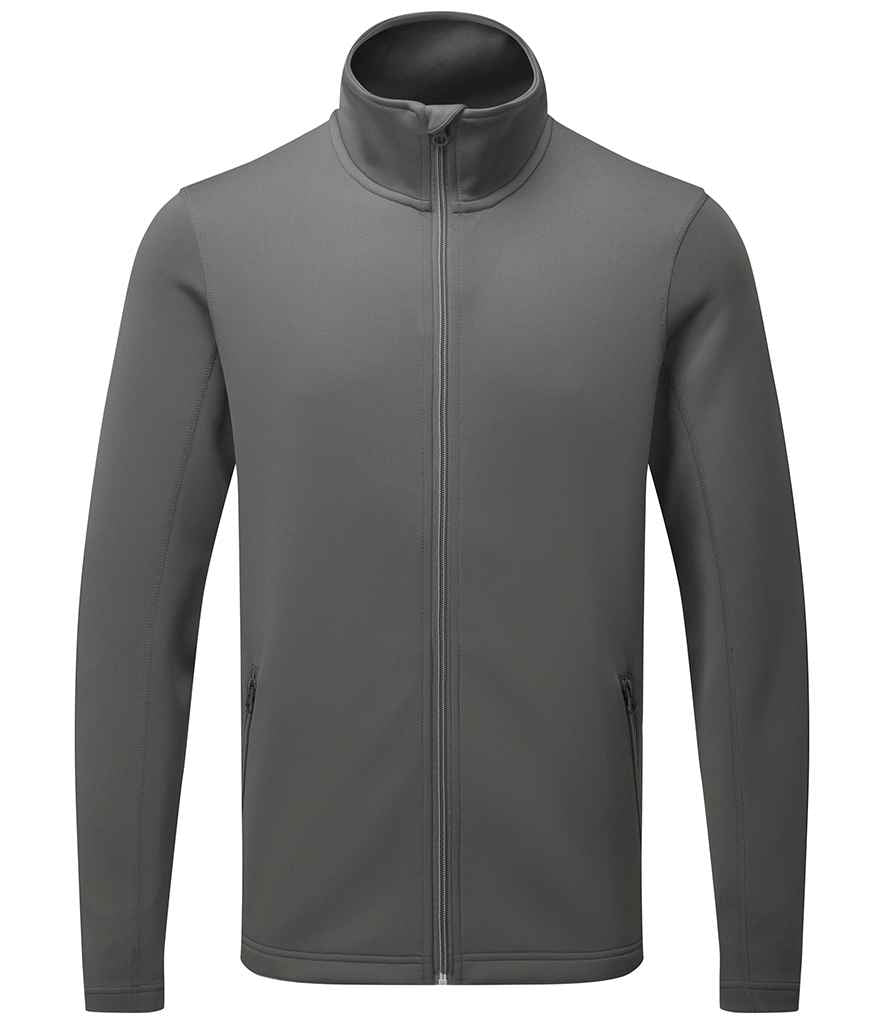 Premier Premier Spun Dyed Recycled Zip Through Sweat Jacket Dark Grey