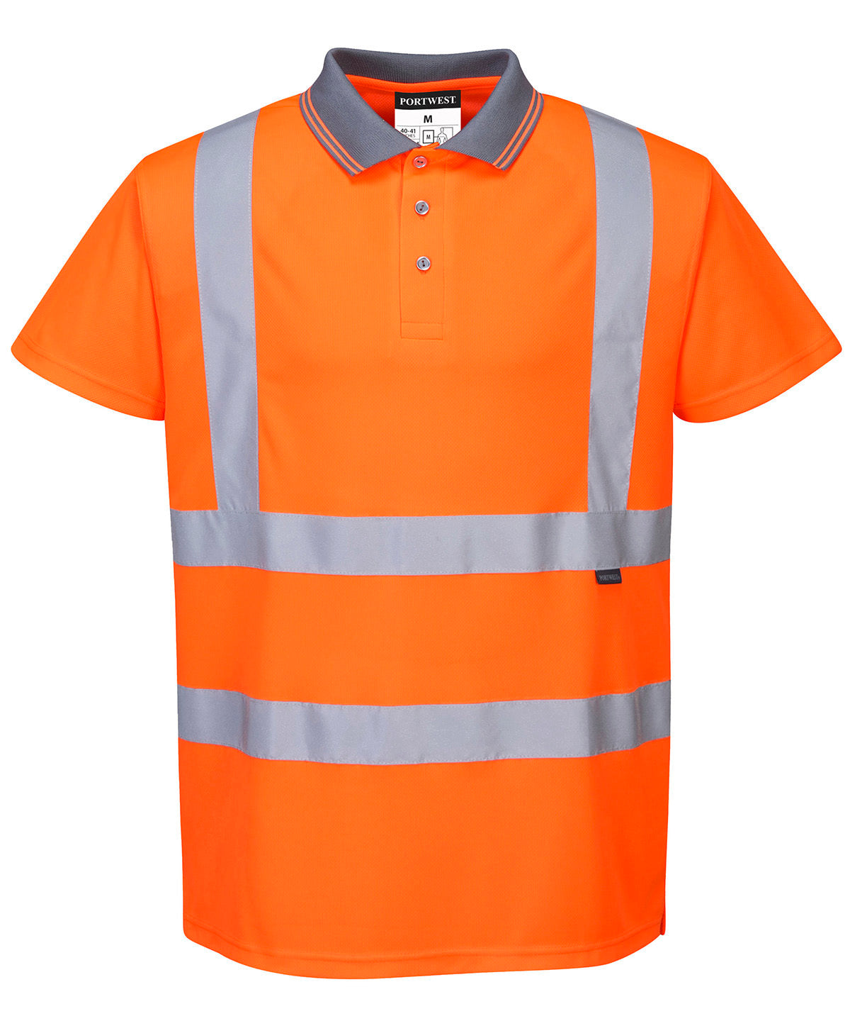 Portwest Hi-vis short sleeved polo (S477/RT22) Orange