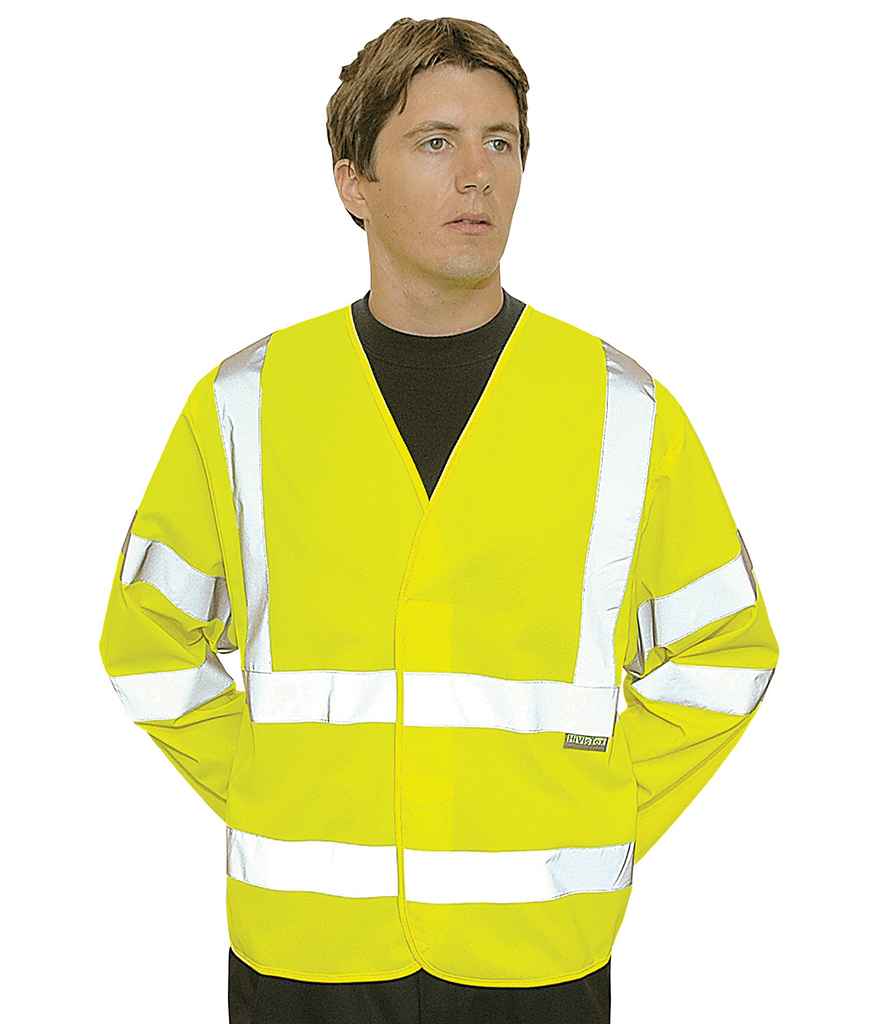 Portwest Portwest Hi-Vis Two Band and Braces Jacket Yellow
