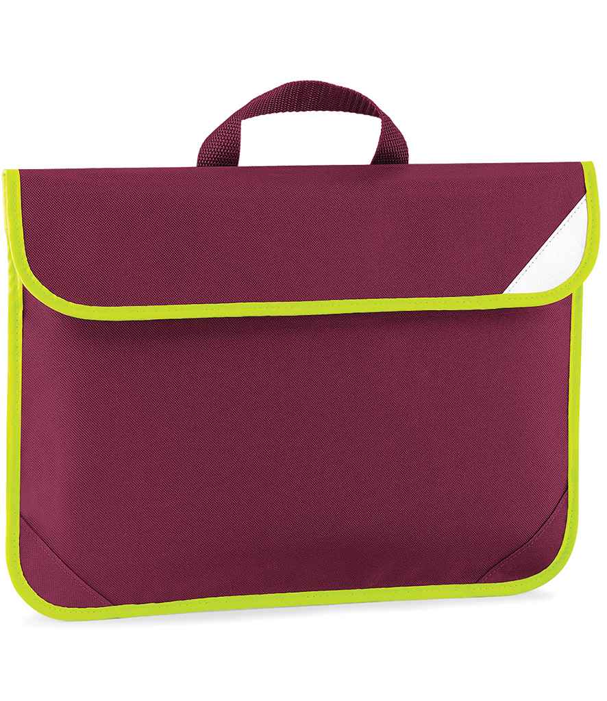 Quadra Quadra Enhanced-Viz Book Bag Burgundy