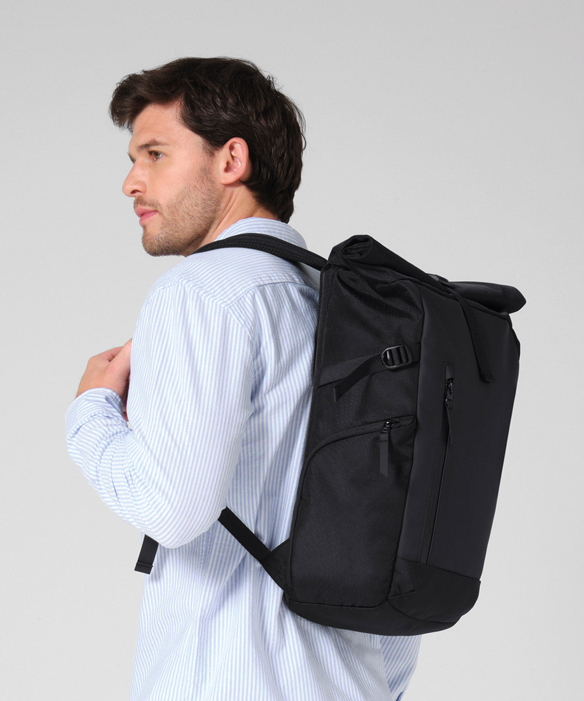Quadra Zürich roll-top backpack Black
