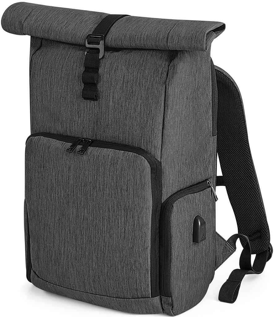 Quadra Quadra Q-Tech Charge Roll-Top Backpack Granite Marl