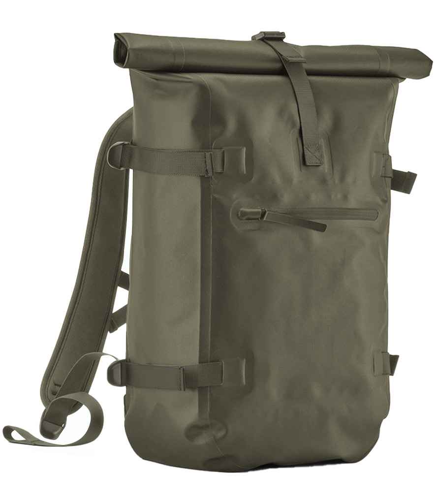 Quadra Quadra Waterproof Roll-Top Backpack Covert Green