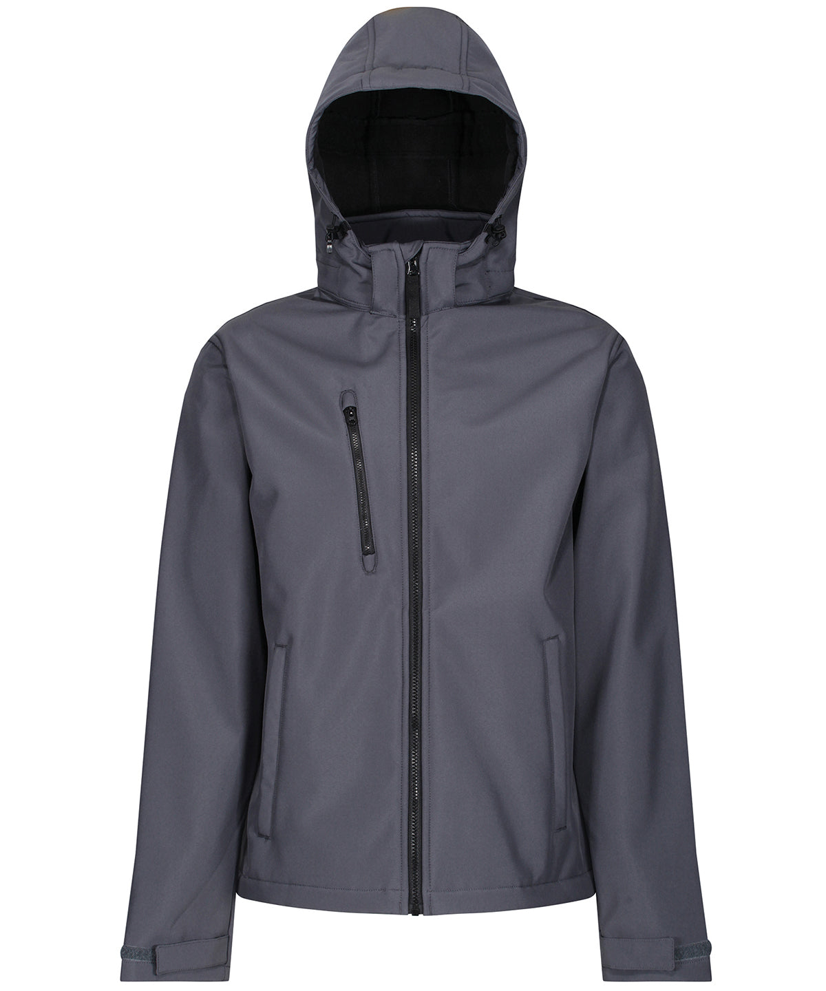 Regatta Professional Venturer 3-layer hooded softshell jacket Seal Grey/Black