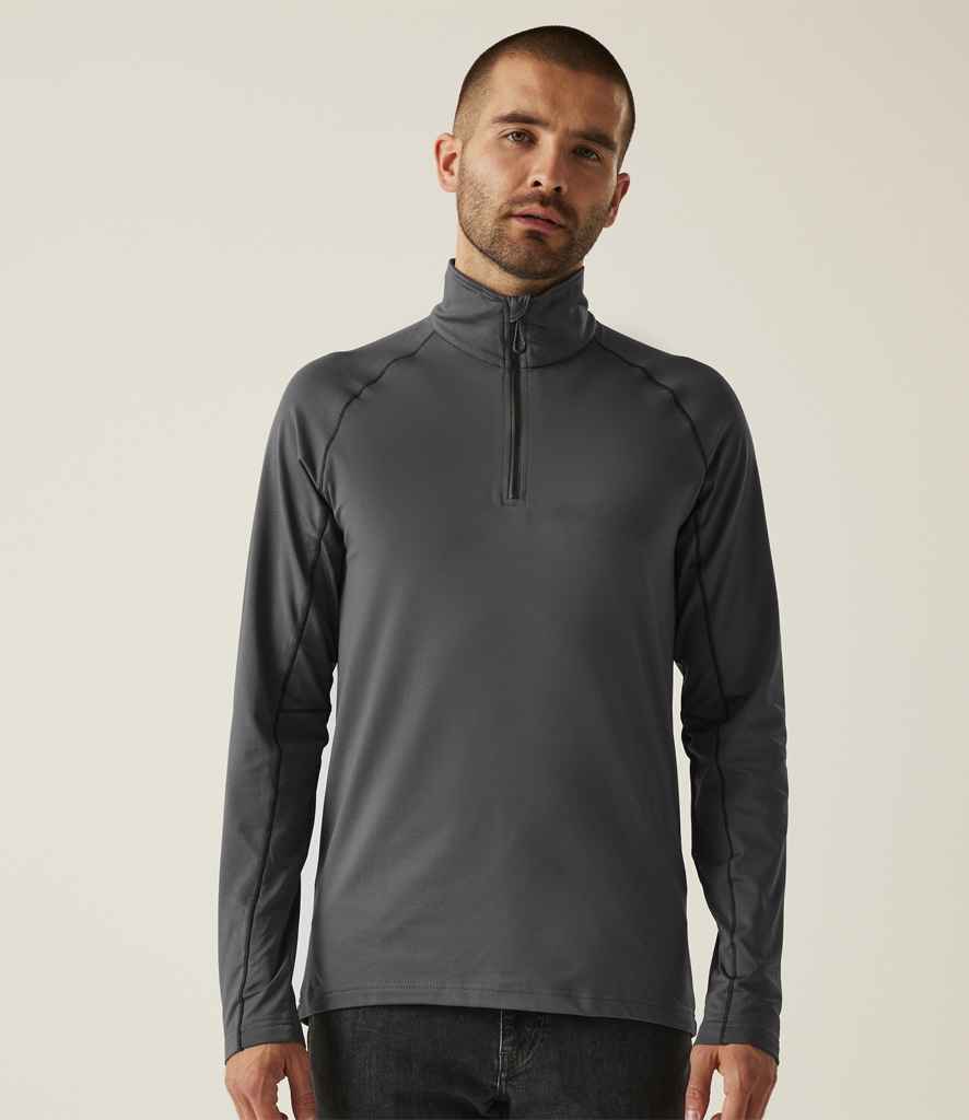 Regatta Professional Regatta Core Stretch Half Zip Midlayer Top Seal Grey