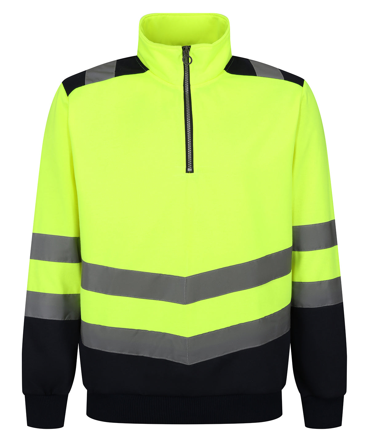 Regatta High Visibility Pro hi-vis ¼-zip sweatshirt Yellow/Navy