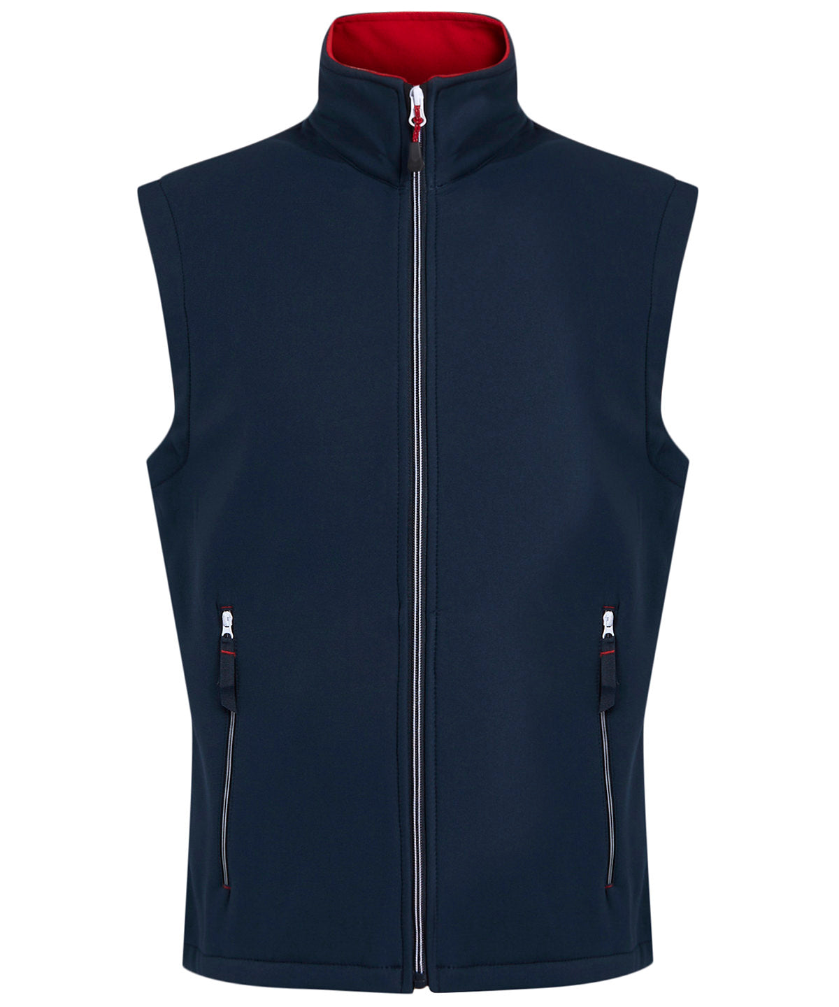 Regatta Professional Ascender 2-layer softshell bodywarmer Navy/Classic Red
