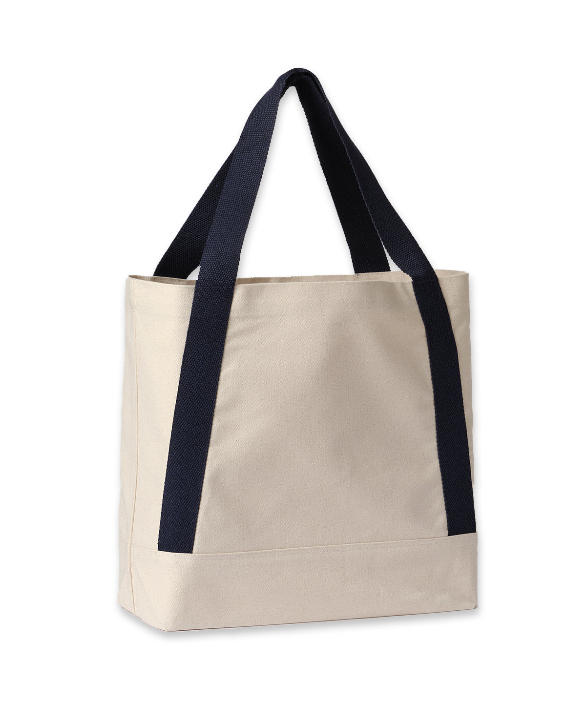 Nutshell Dakota recycled contrast strap tote Natural/French Navy