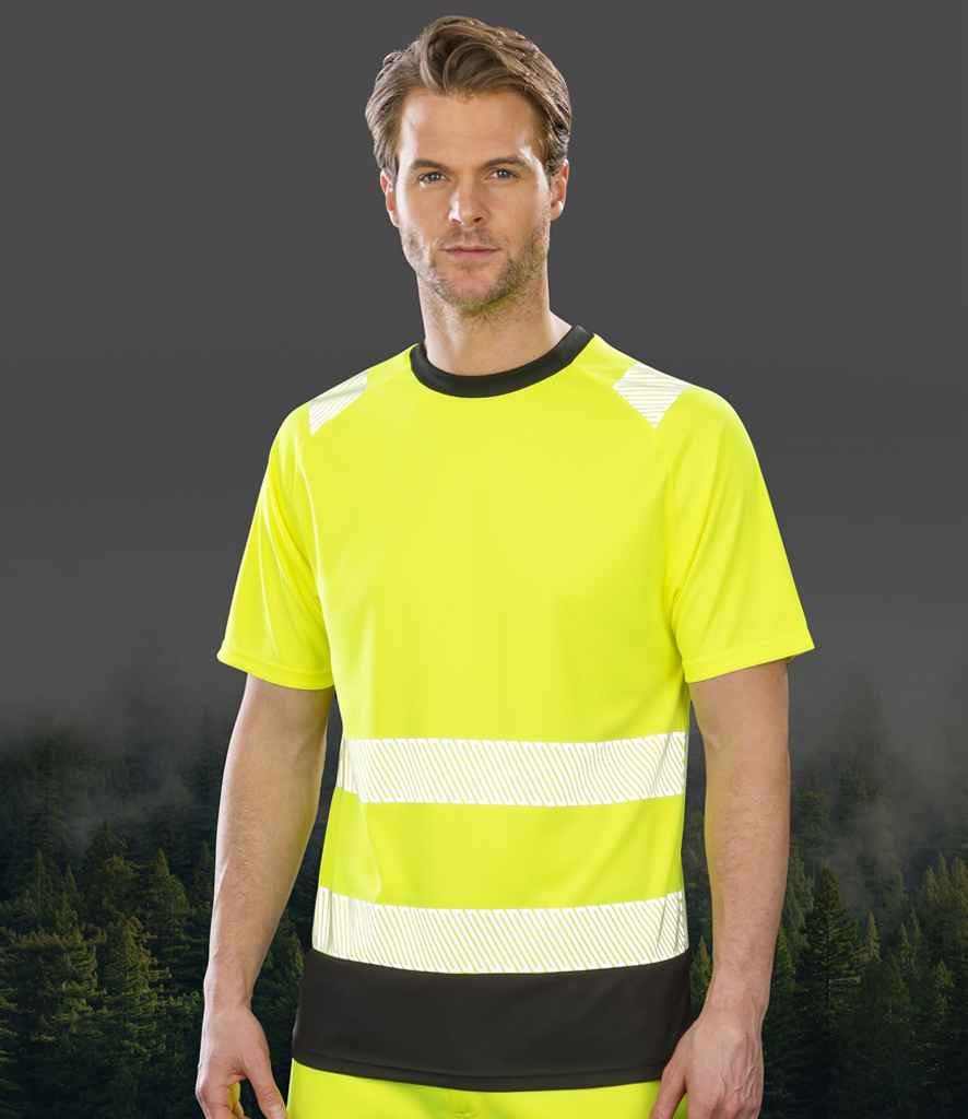 Result Recycled Safety T-Shirt - Fluorescent Yellow