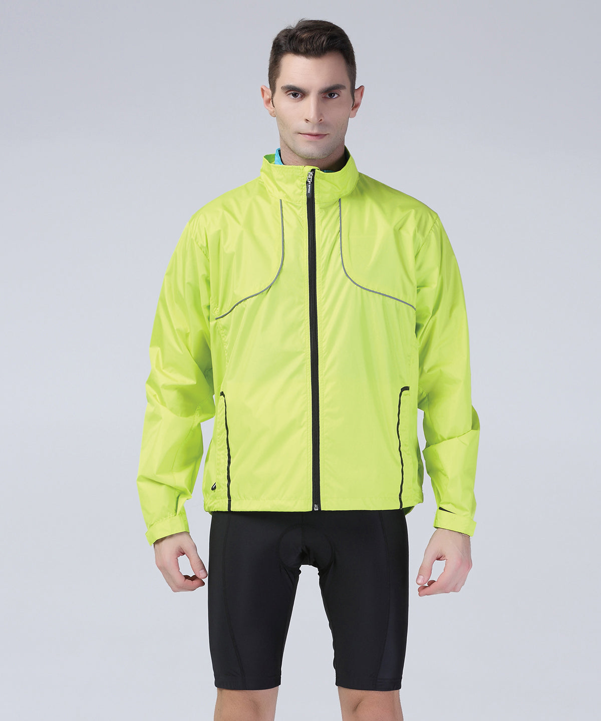 Spiro Spiro Crosslite trail and track jacket Neon Lime