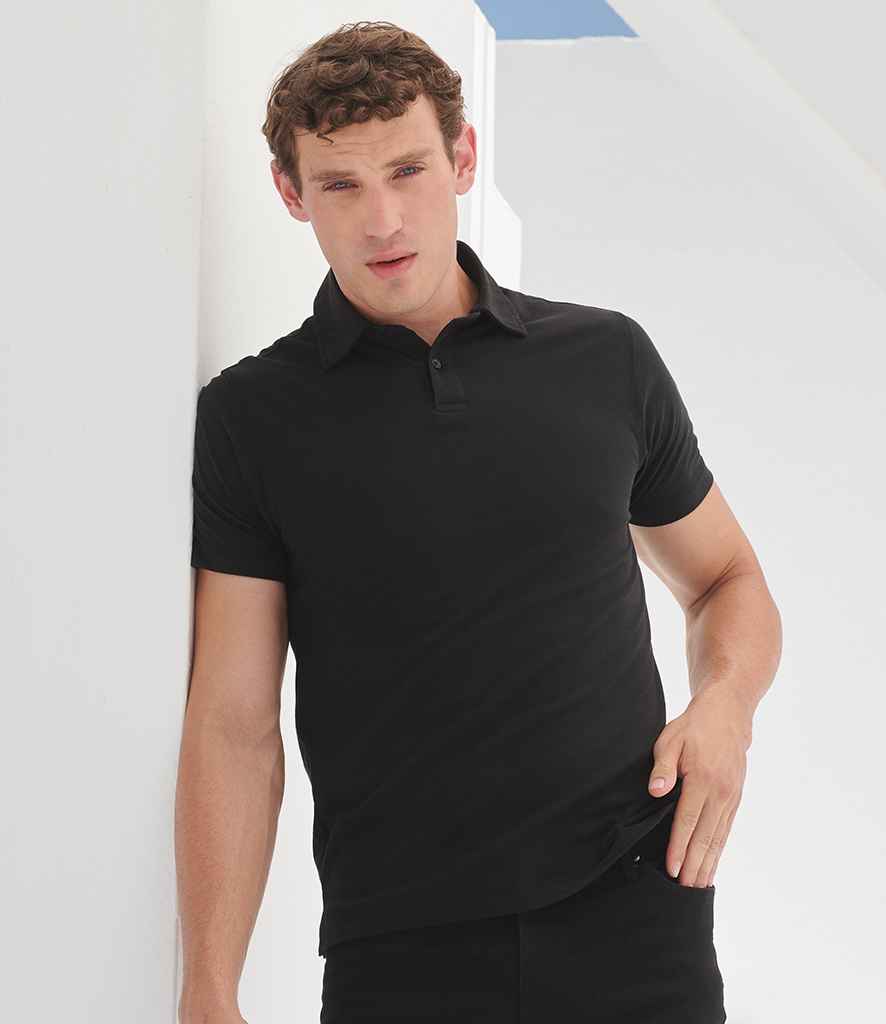 SF Clothing SF Clothing Stretch Piqué Polo Shirt Black
