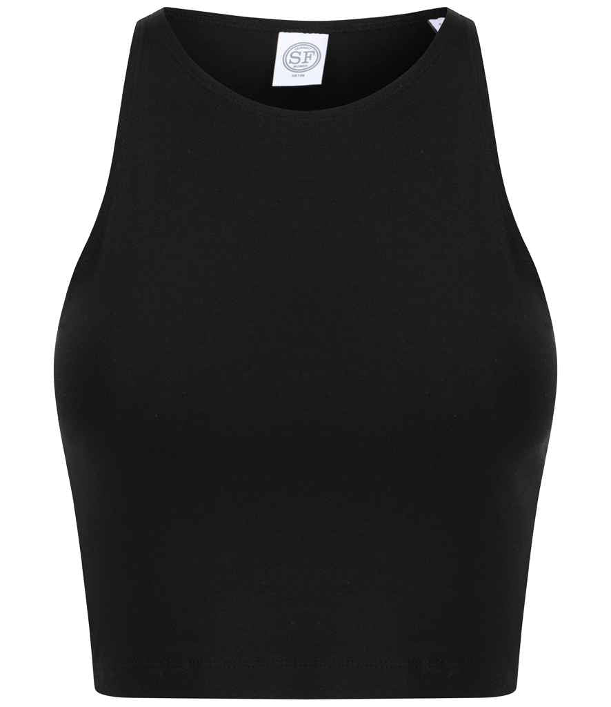 SF Clothing Ladies Cropped Top - Black