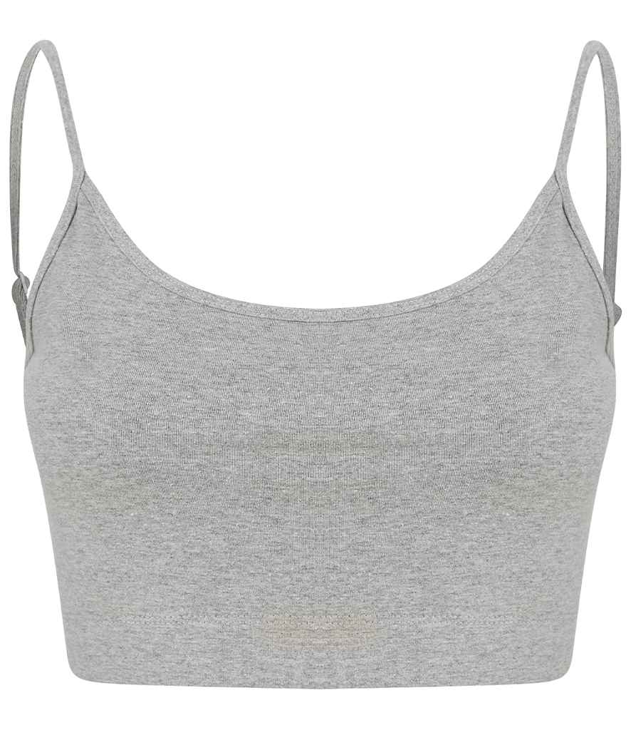 SF Clothing SF Clothing Ladies Sustainable Fashion Cropped Cami Vest Top Heather Grey