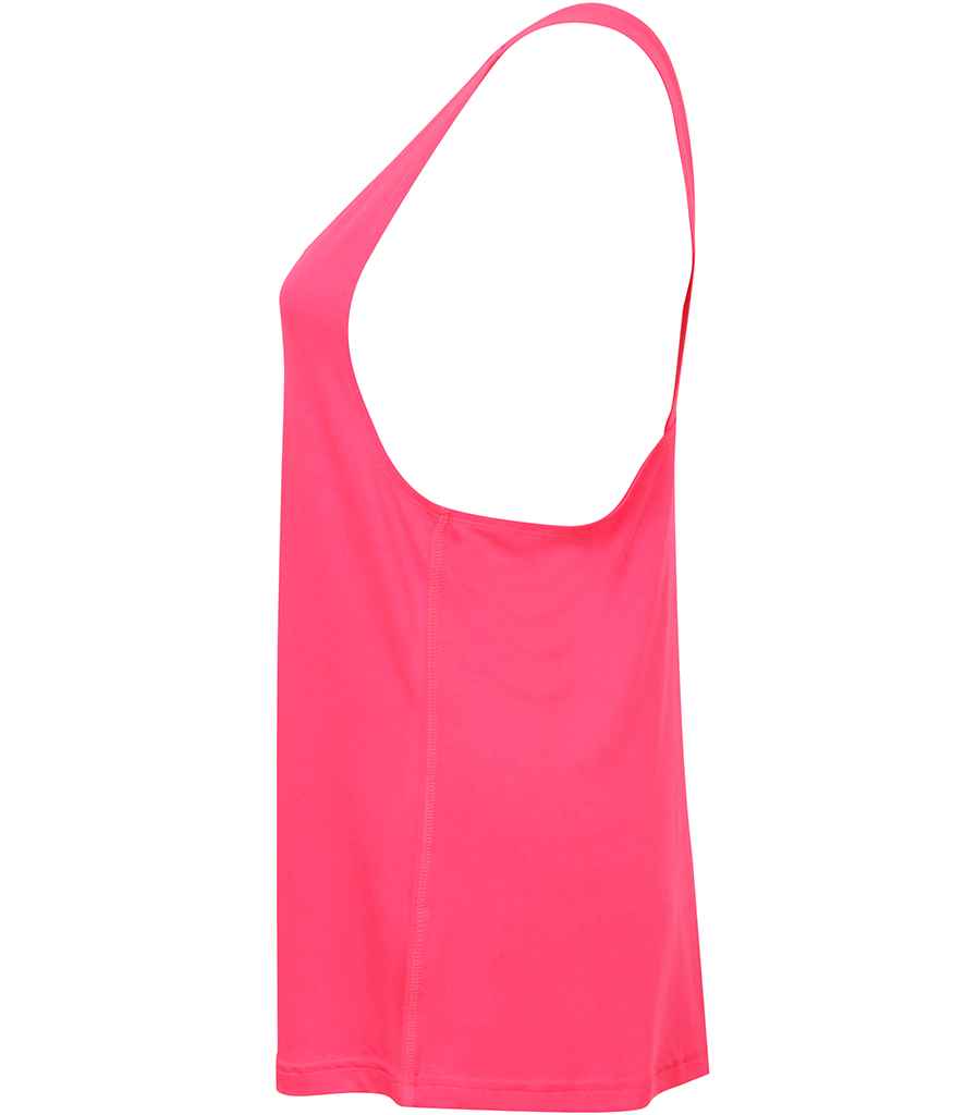 SF Clothing SF Clothing Ladies Fashion Workout Vest Neon Pink
