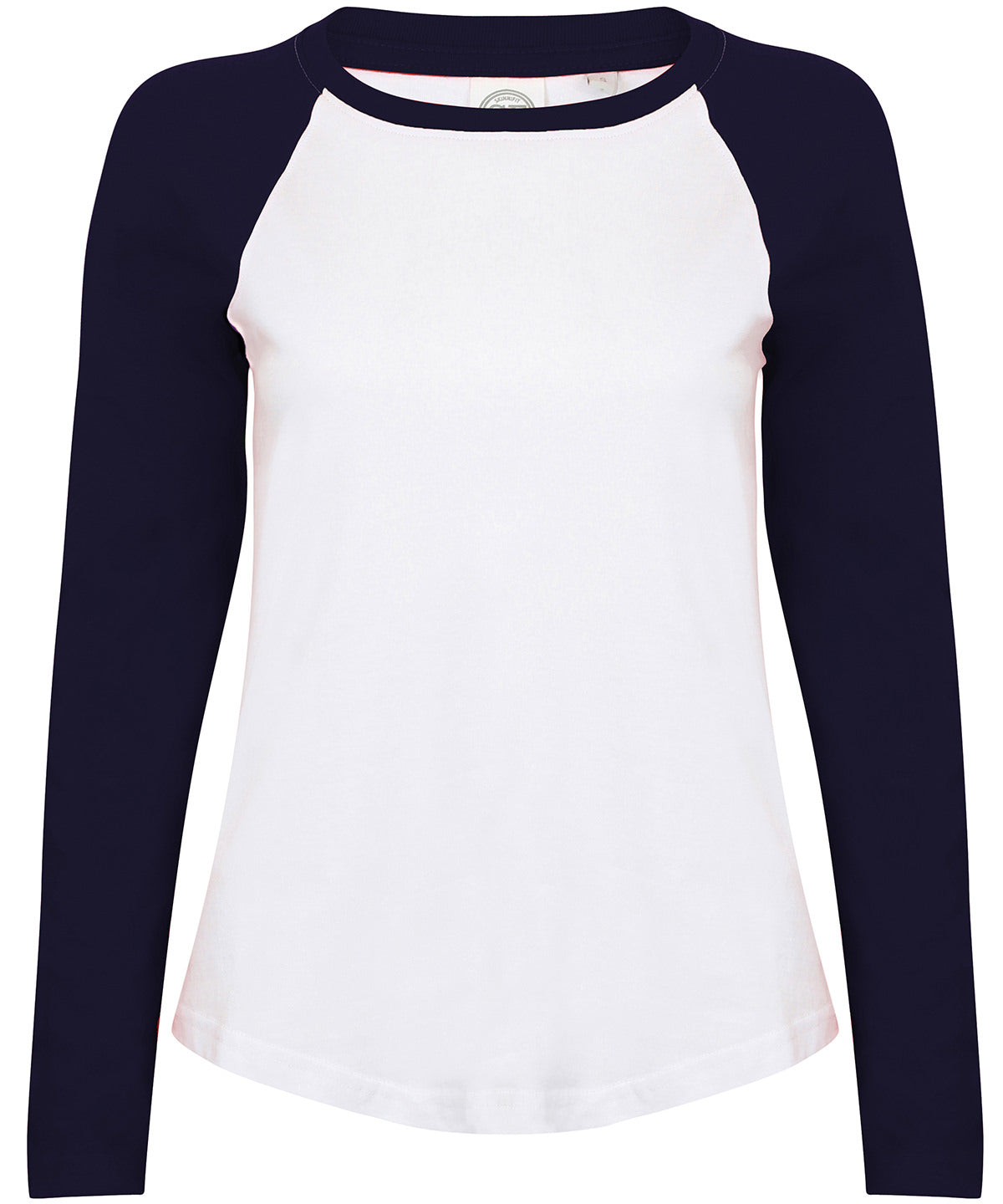 SF Clothing Kids long sleeve baseball T White/Red