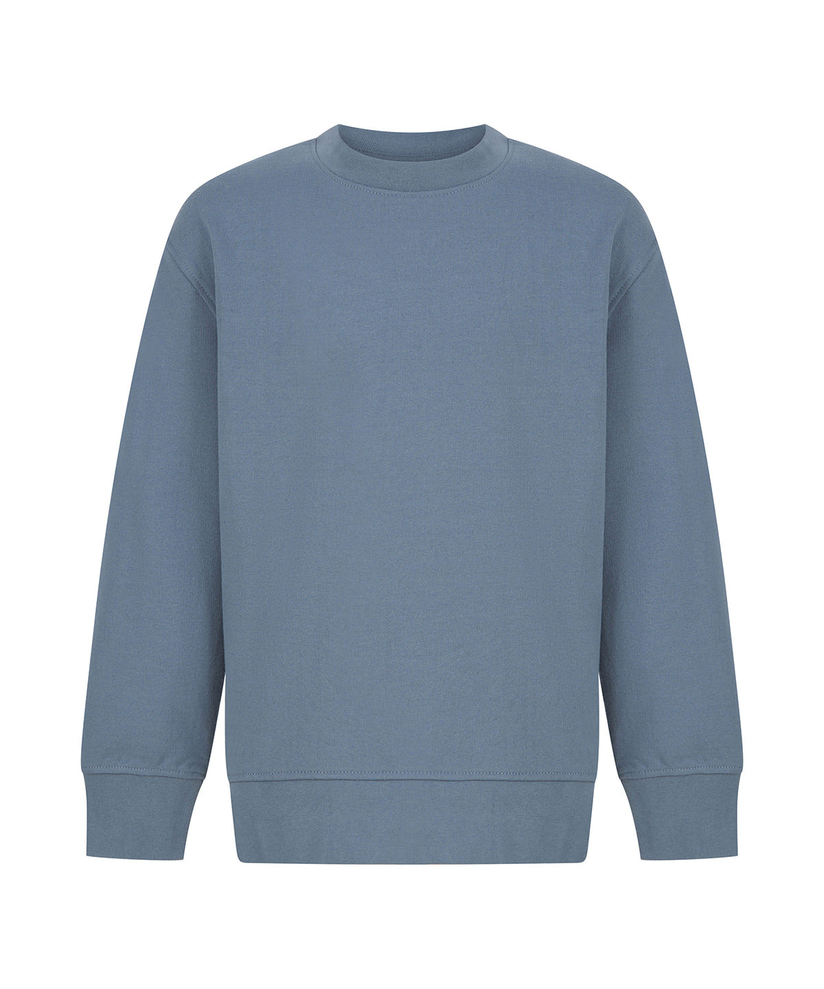 SF Clothing Kids sustainable fashion curved hem sweatshirt Stone Blue
