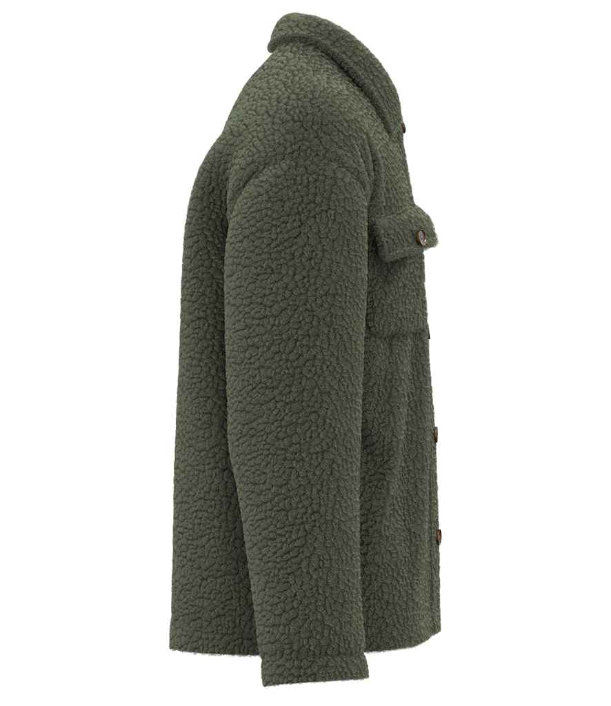 Spasso Unisex Sherpa Drop Shoulder Overshirt