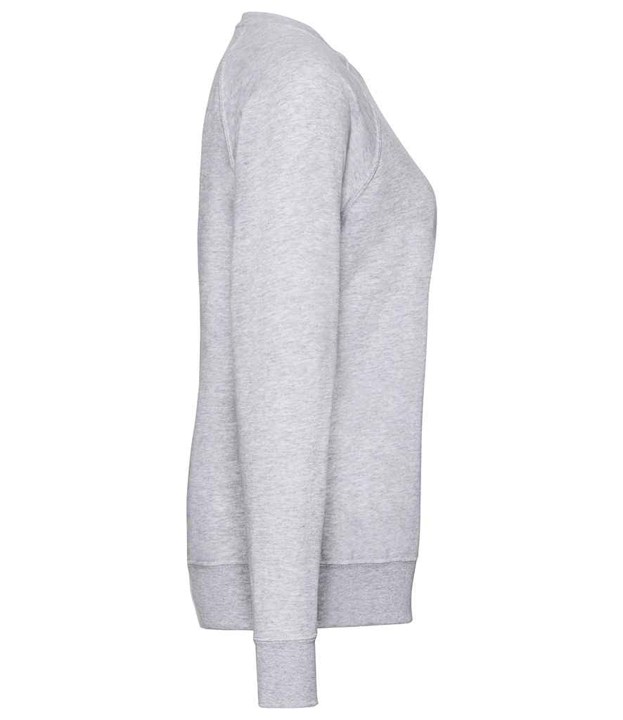 Fruit of the Loom Fruit of the Loom Lady Fit Lightweight Raglan Sweatshirt Heather Grey