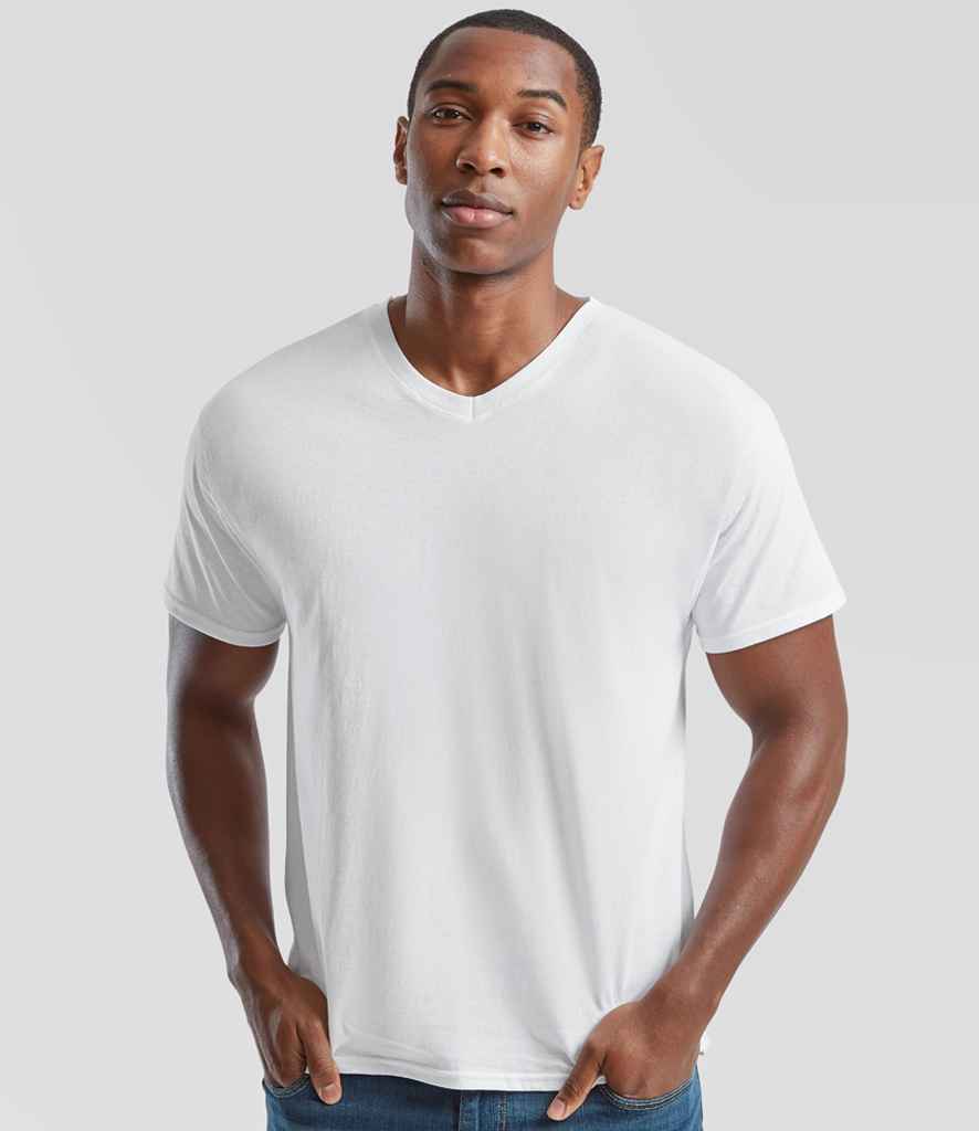 Fruit of the Loom Original V Neck T-Shirt - White