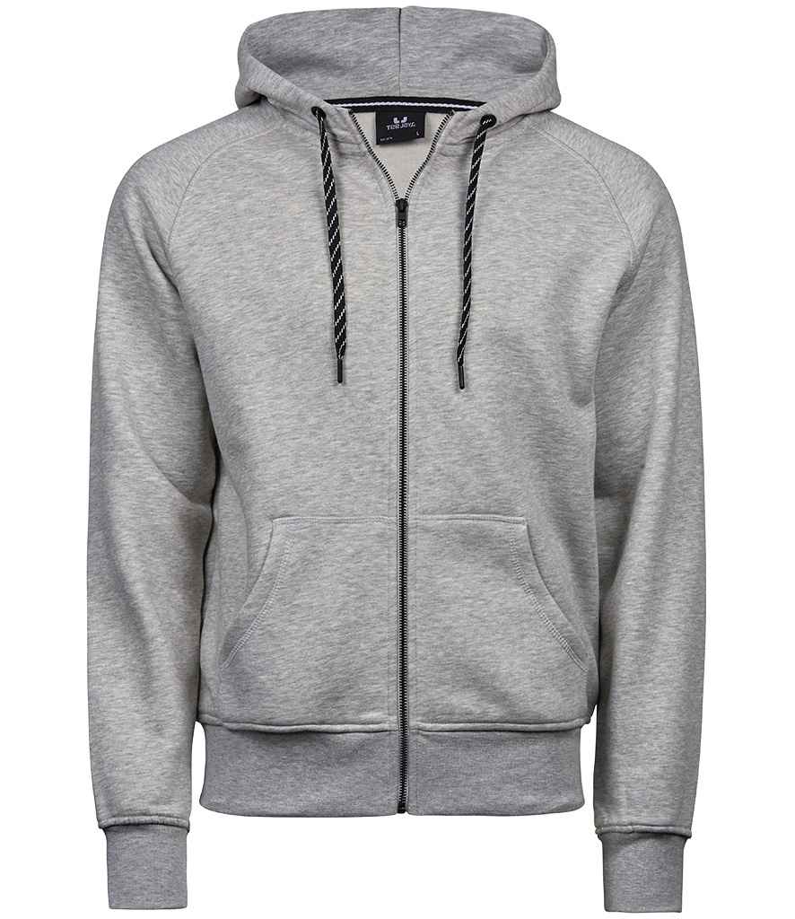Tee Jays Tee Jays Fashion Zip Hooded Sweatshirt Heather Grey