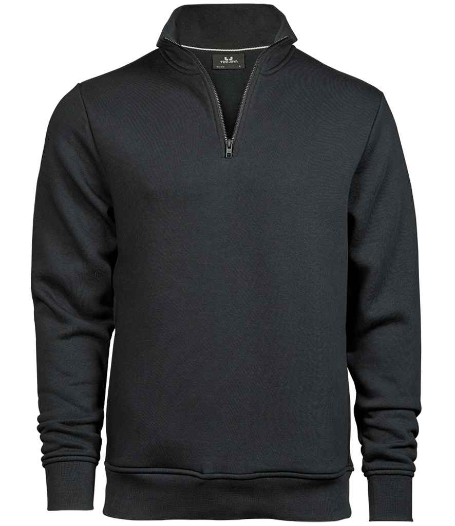 Tee Jays Tee Jays Half Zip Sweatshirt Dark Grey