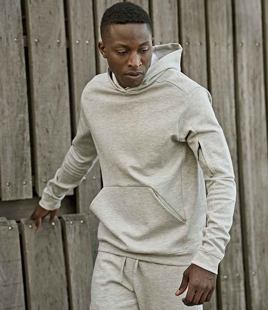 Tee Jays Tee Jays Athletic Hooded Sweatshirt Heather Grey