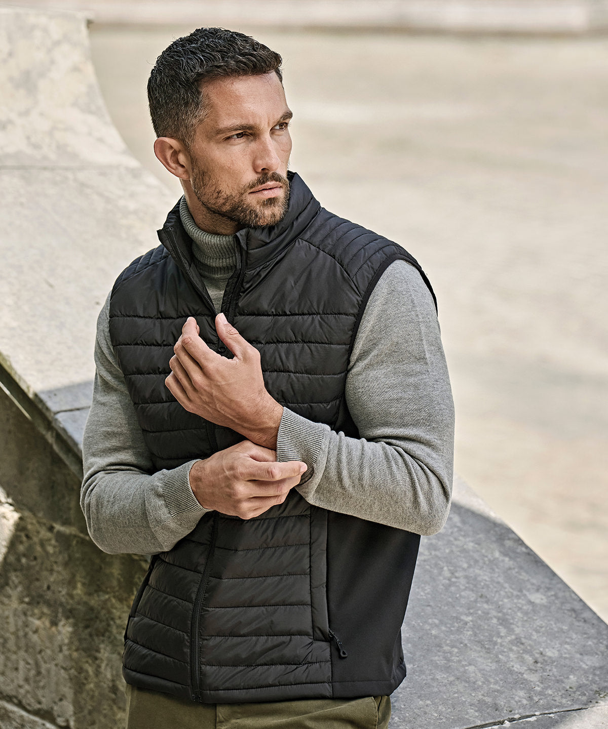 Tee Jays Crossover bodywarmer (9624) Black/Black/Black