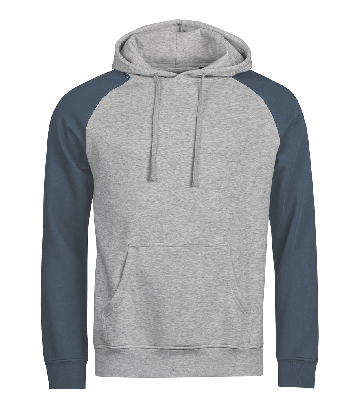 Tee Jays UNLABELED two-tone hooded sweatshirt (5156) Heather Grey/Ink