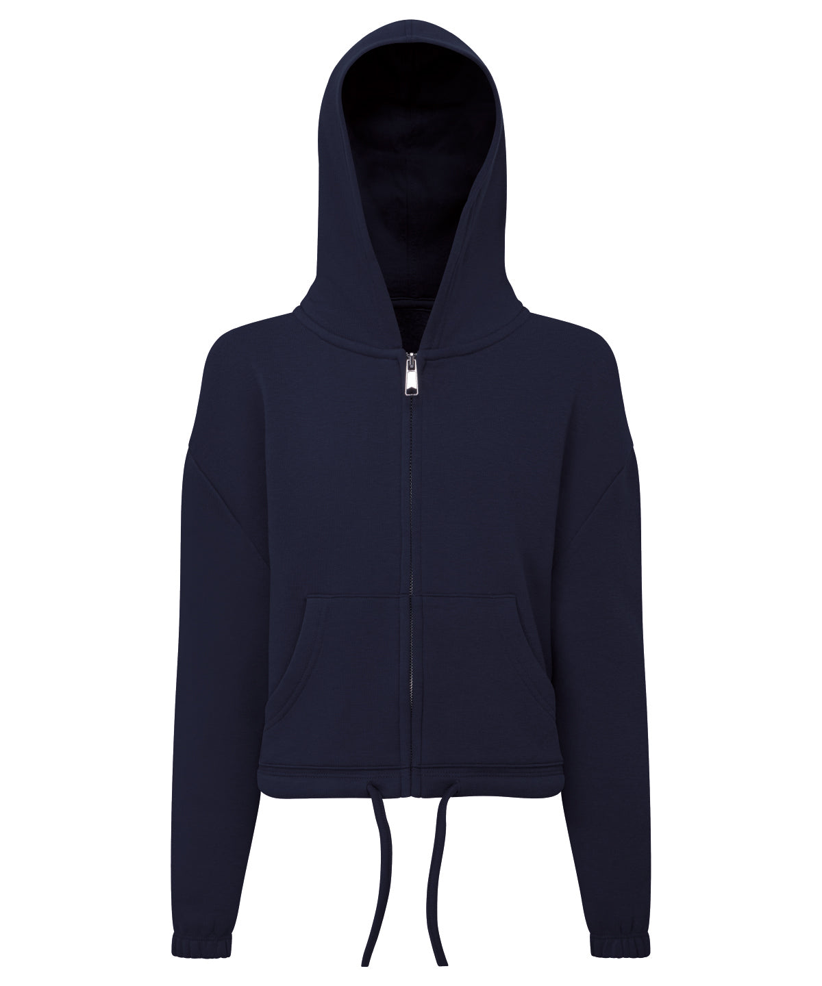 TriDri Kids TriDri® recycled cropped oversize full-zip hoodie Navy