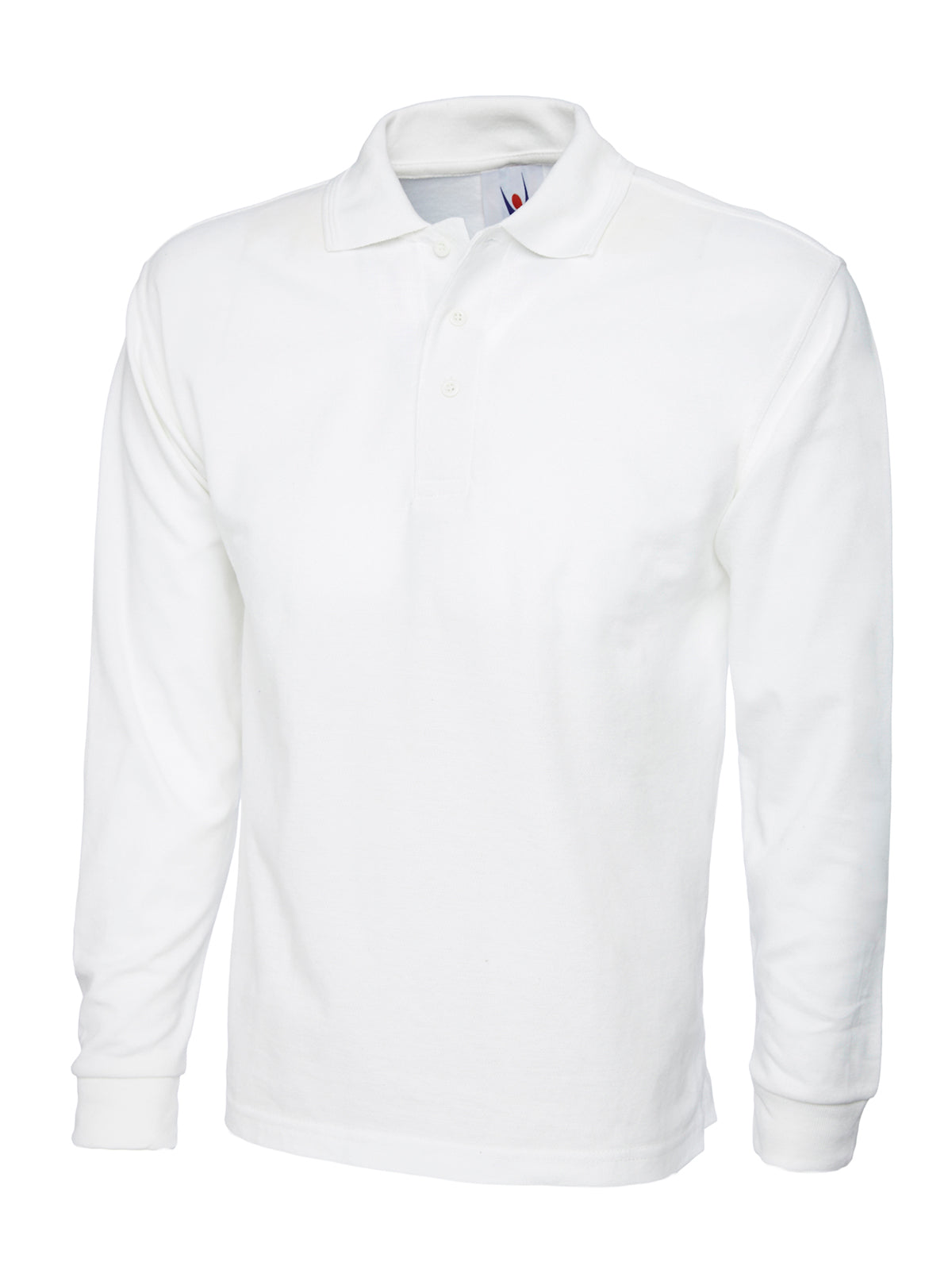 Uneek Longsleeve Poloshirt White