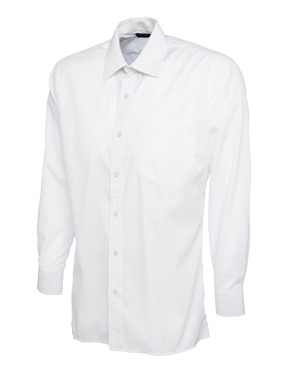 Uneek Mens Poplin Full Sleeve Shirt White