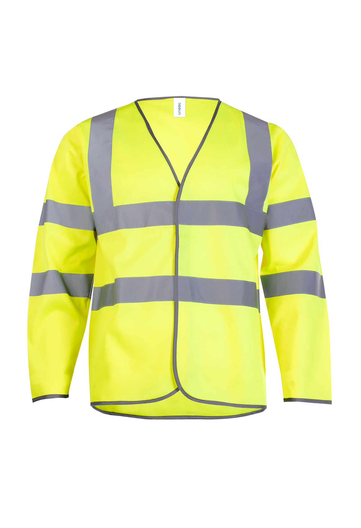Uneek Long Sleeve Safety Waist Coat Yellow