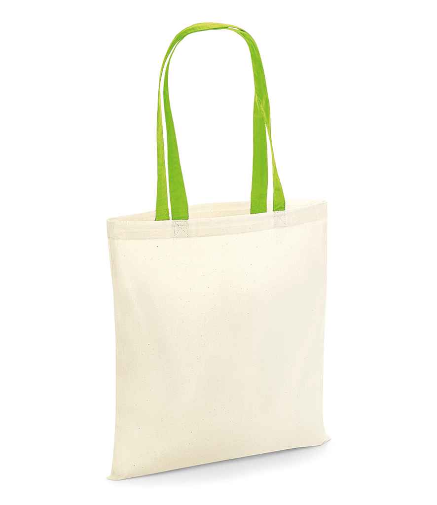 Westford Mill Westford Mill Bag For Life - Contrast Handles Natural/lime
